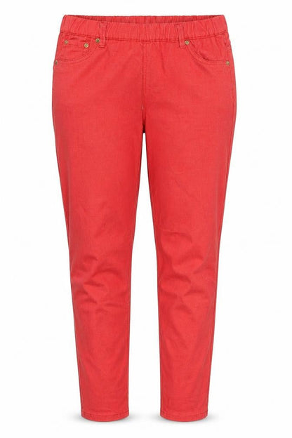 Womens UK Size 12 Denim Co Extra-Slim Fit Jegging Red Jeans