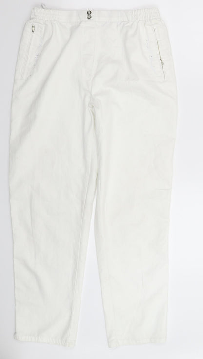 New Fashion Womens White  Denim Skinny Jeans Size 30 in L28 in