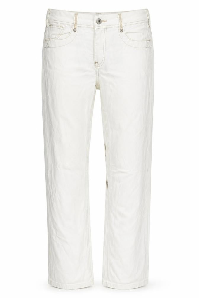 Womens UK Size 28 in Cecil Regular Fit Straight White Jeans