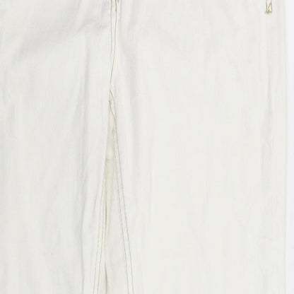 Womens UK Size 28 in Cecil Regular Fit Straight White Jeans