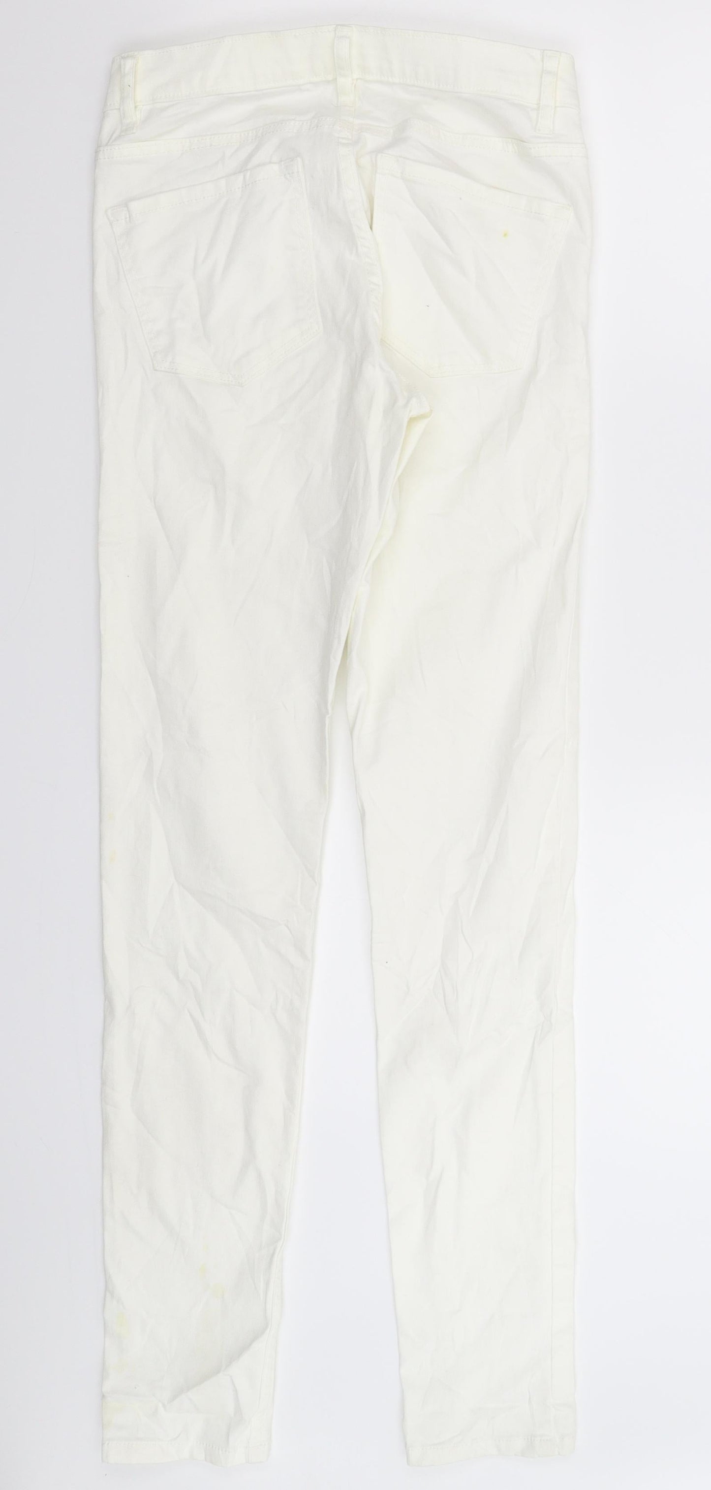 Gemma Womens White  Denim Skinny Jeans Size 27 in L31 in