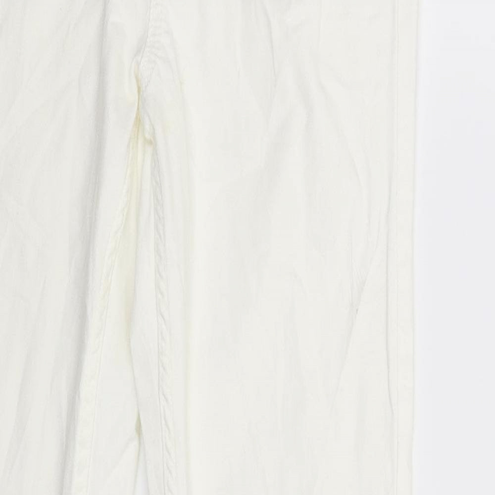 Gemma Womens White  Denim Skinny Jeans Size 27 in L31 in