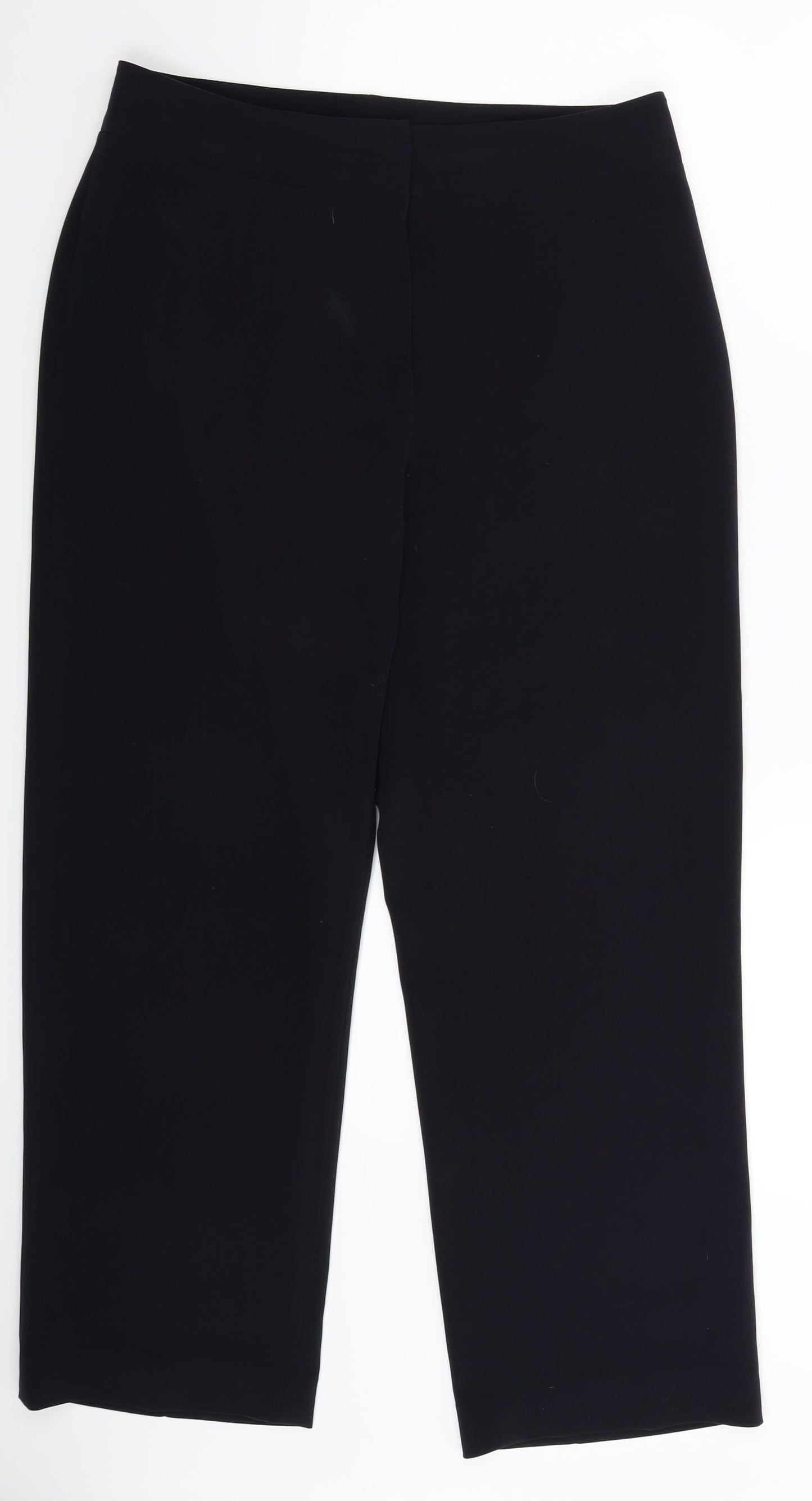 Womens UK Size 12 Per Una Regular Fit Dress Pants Blue Trousers
