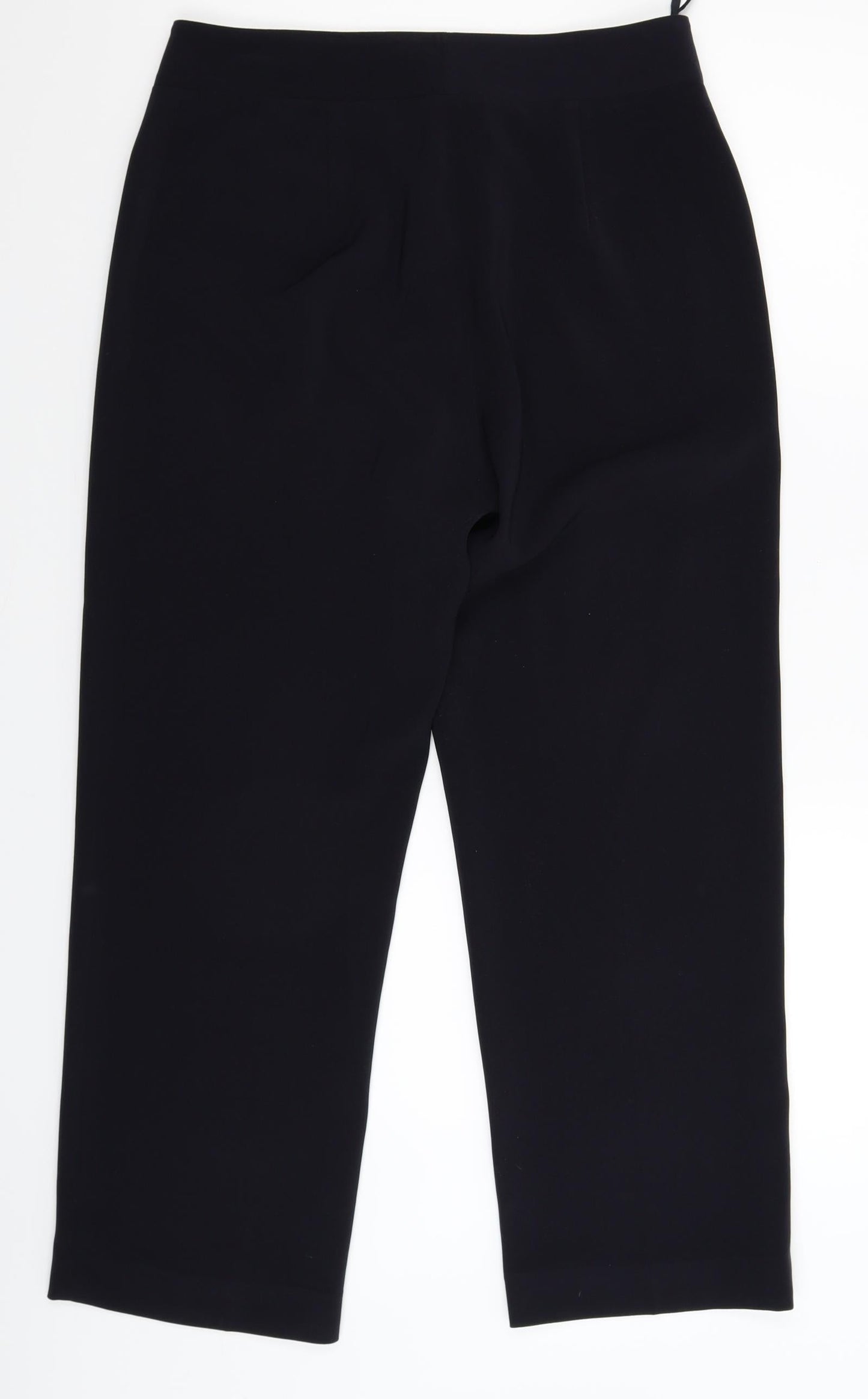 Womens UK Size 12 Per Una Regular Fit Dress Pants Blue Trousers