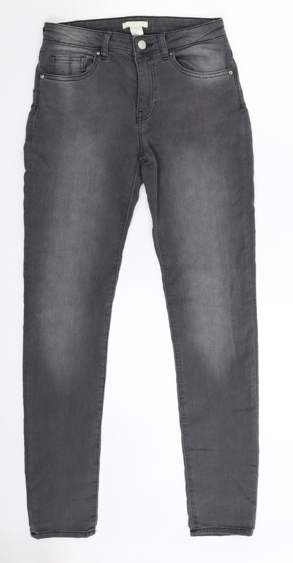 Womens UK Size 10 H&M Extra-Slim Fit Jegging Grey Jeans