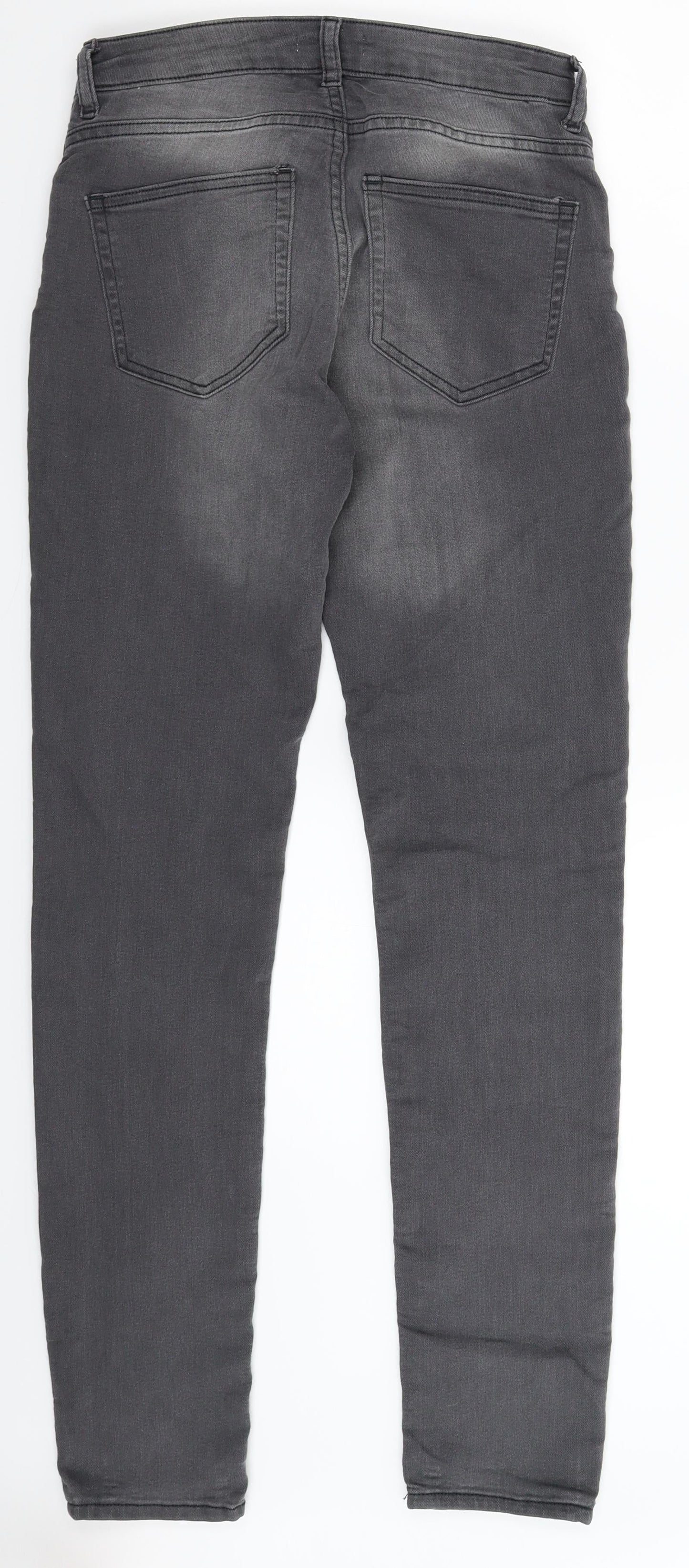 Womens UK Size 10 H&M Extra-Slim Fit Jegging Grey Jeans
