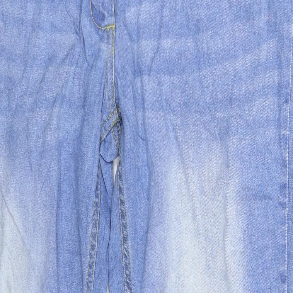 Retro Womens Blue  Denim Skinny Jeans Size 32 in L30 in