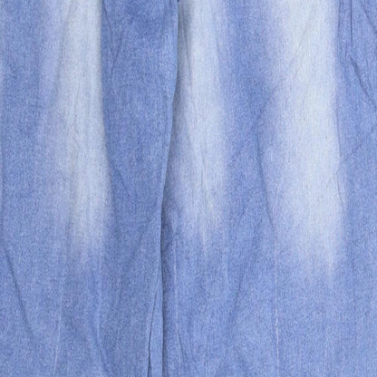 Retro Womens Blue  Denim Skinny Jeans Size 32 in L30 in