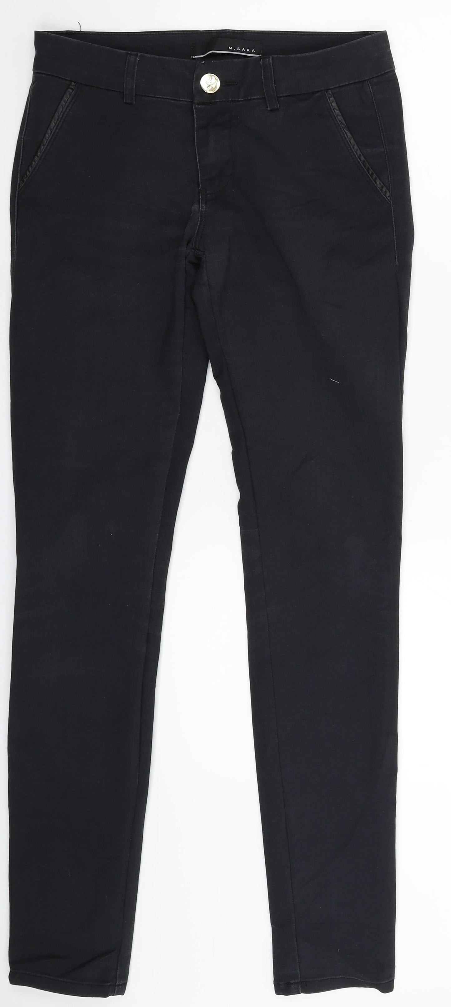 Sara Womens Black  Denim Jegging Jeans Size 28 in L30 in