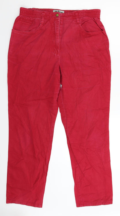 Womens UK Size 30 in John Baner Regular Fit Straight Pink Jeans