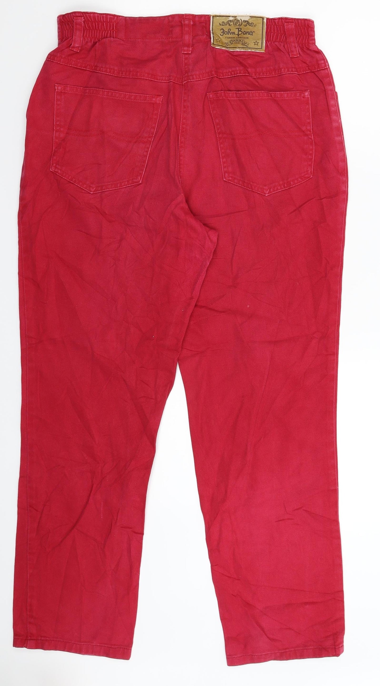Womens UK Size 30 in John Baner Regular Fit Straight Pink Jeans