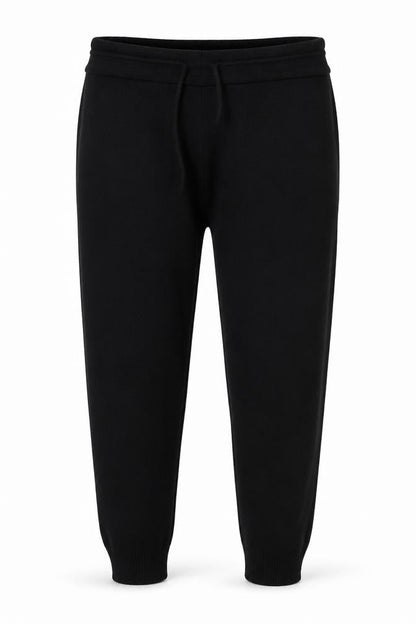 Womens UK Size L Preworn Regular Fit Cropped Black Trousers