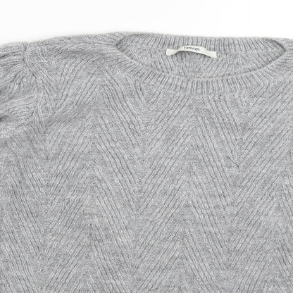 George Womens Grey  Knit Pullover Jumper Size S