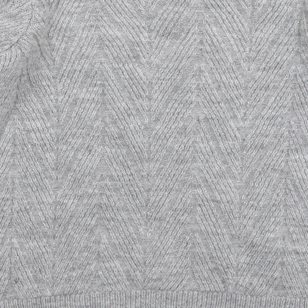 George Womens Grey  Knit Pullover Jumper Size S