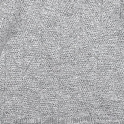 George Womens Grey  Knit Pullover Jumper Size S