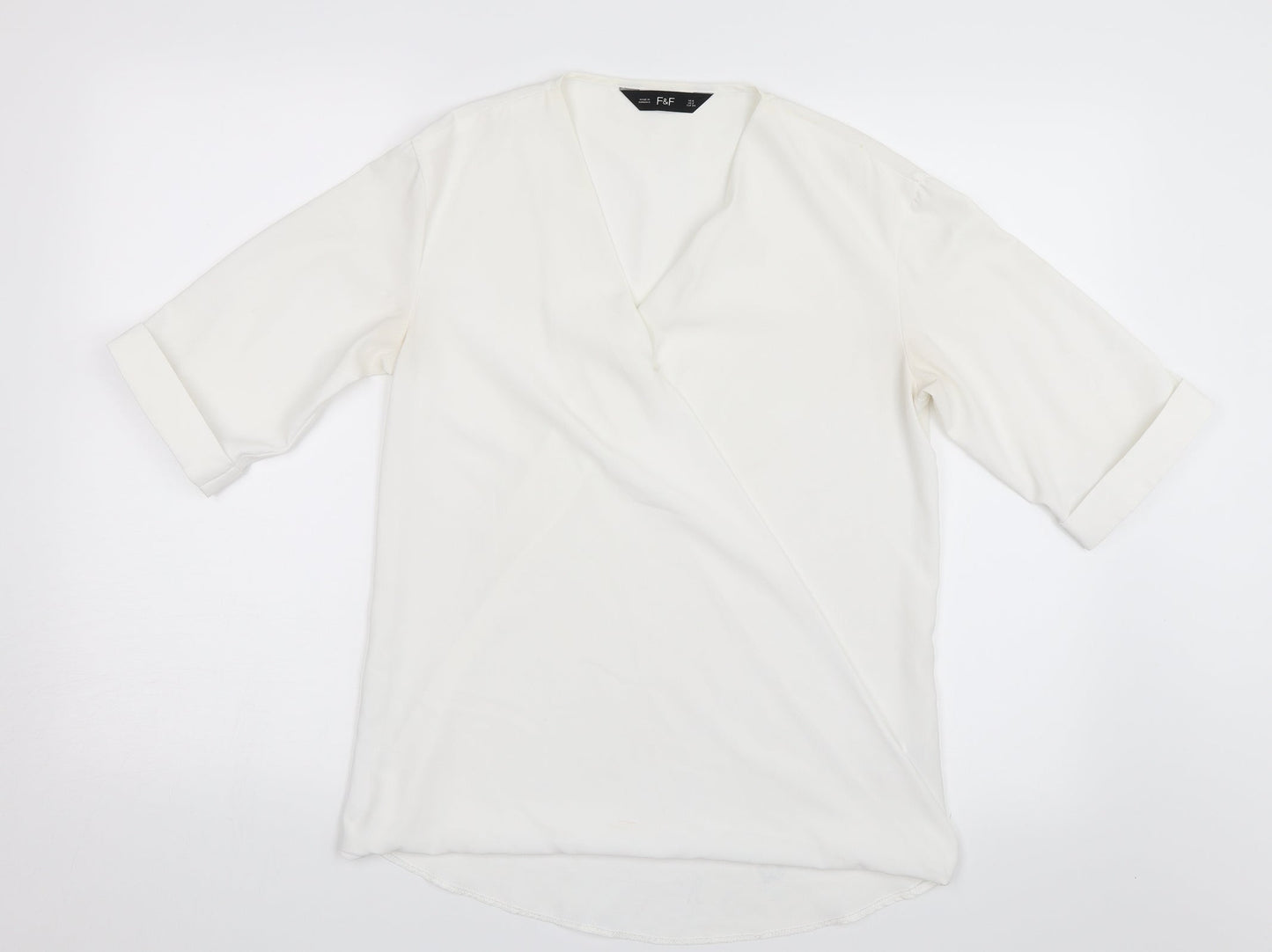 F&F Womens White   Basic Blouse Size S