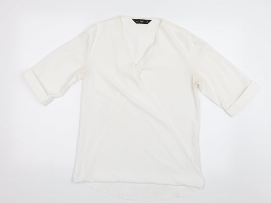 F&F Womens White   Basic Blouse Size S