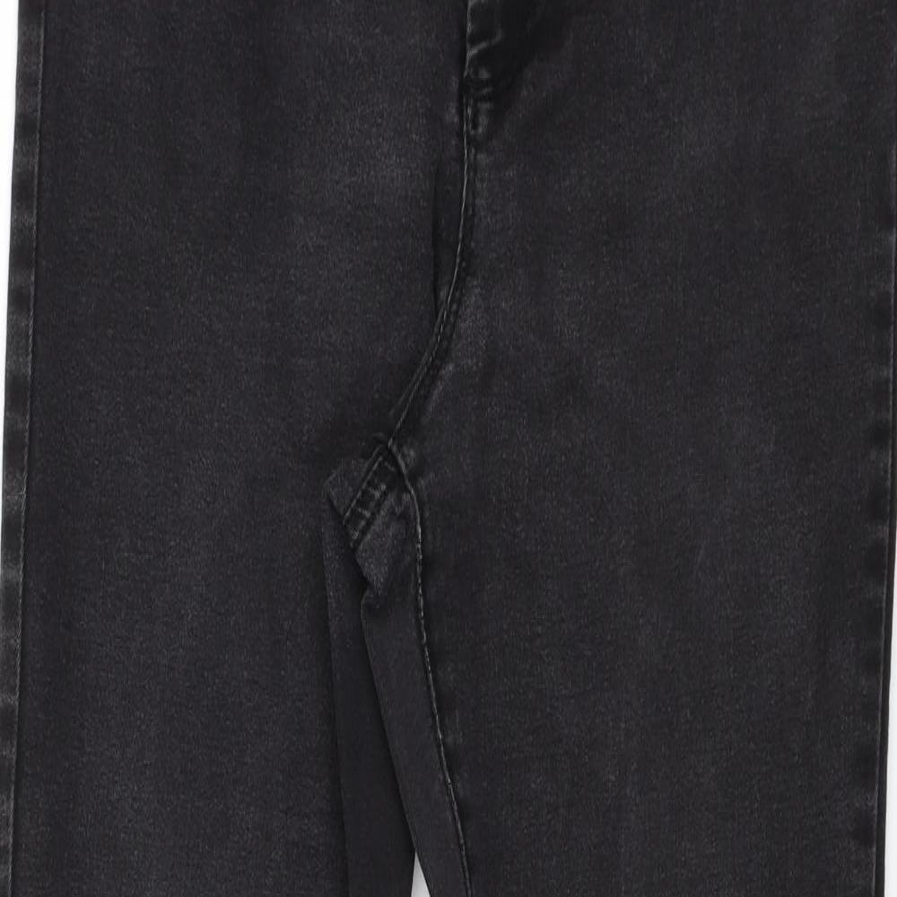 Denim & Co. Womens Black  Denim Skinny Jeans Size 14 L28 in