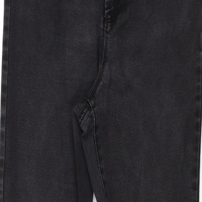 Denim & Co. Womens Black  Denim Skinny Jeans Size 14 L28 in