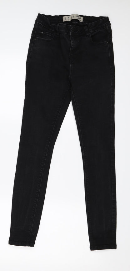 Denim & Co. Womens Black   Skinny Jeans Size 10 L27 in