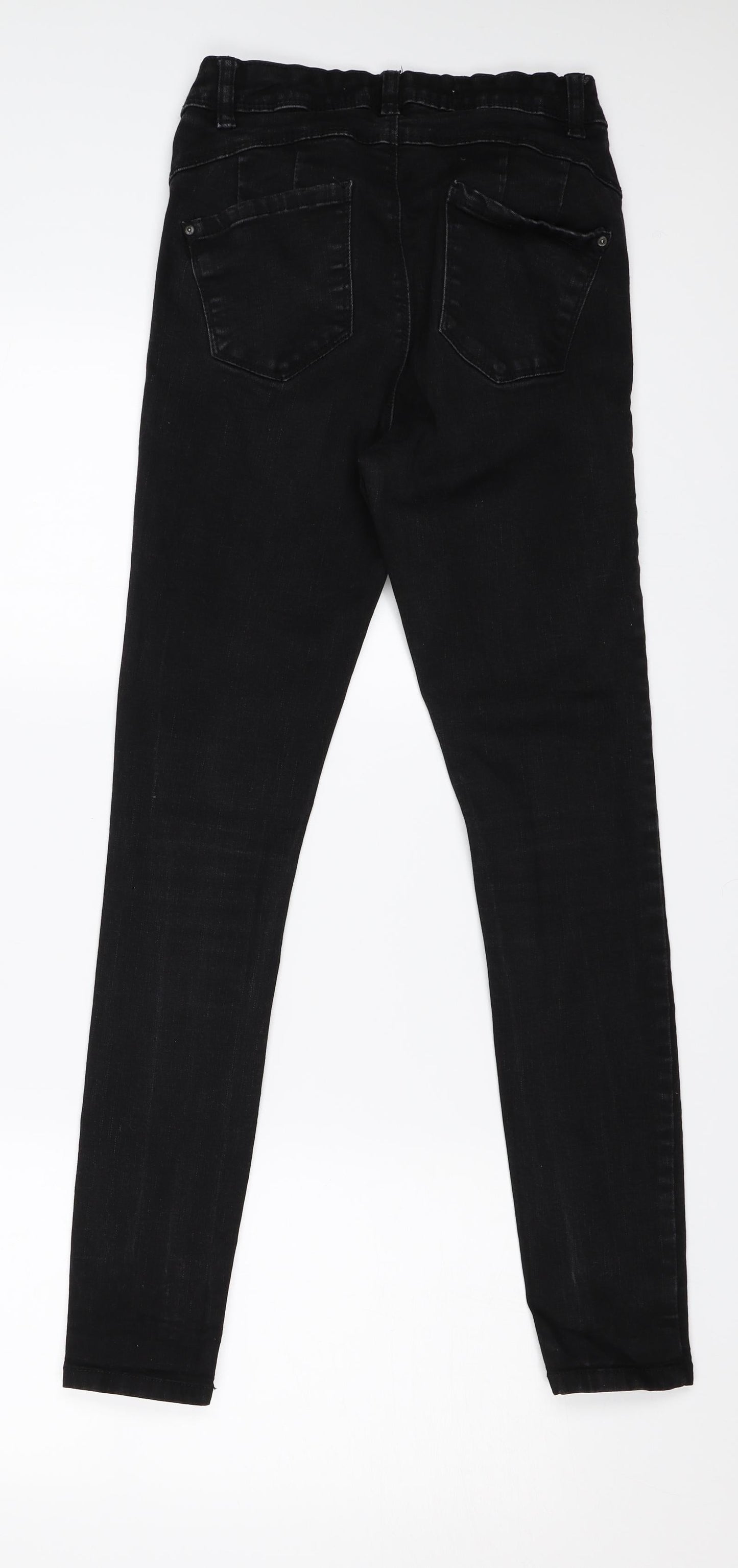 Denim & Co. Womens Black   Skinny Jeans Size 10 L27 in