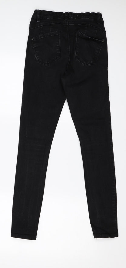 Denim & Co. Womens Black   Skinny Jeans Size 10 L27 in