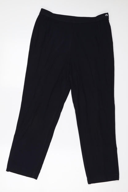 Womens UK Size 12 Marks & Spencer Regular Fit  Blue Trousers