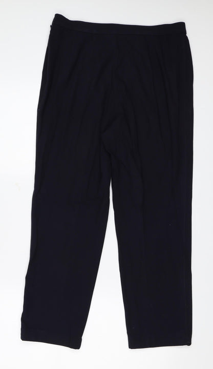 Womens UK Size 12 Marks & Spencer Regular Fit  Blue Trousers