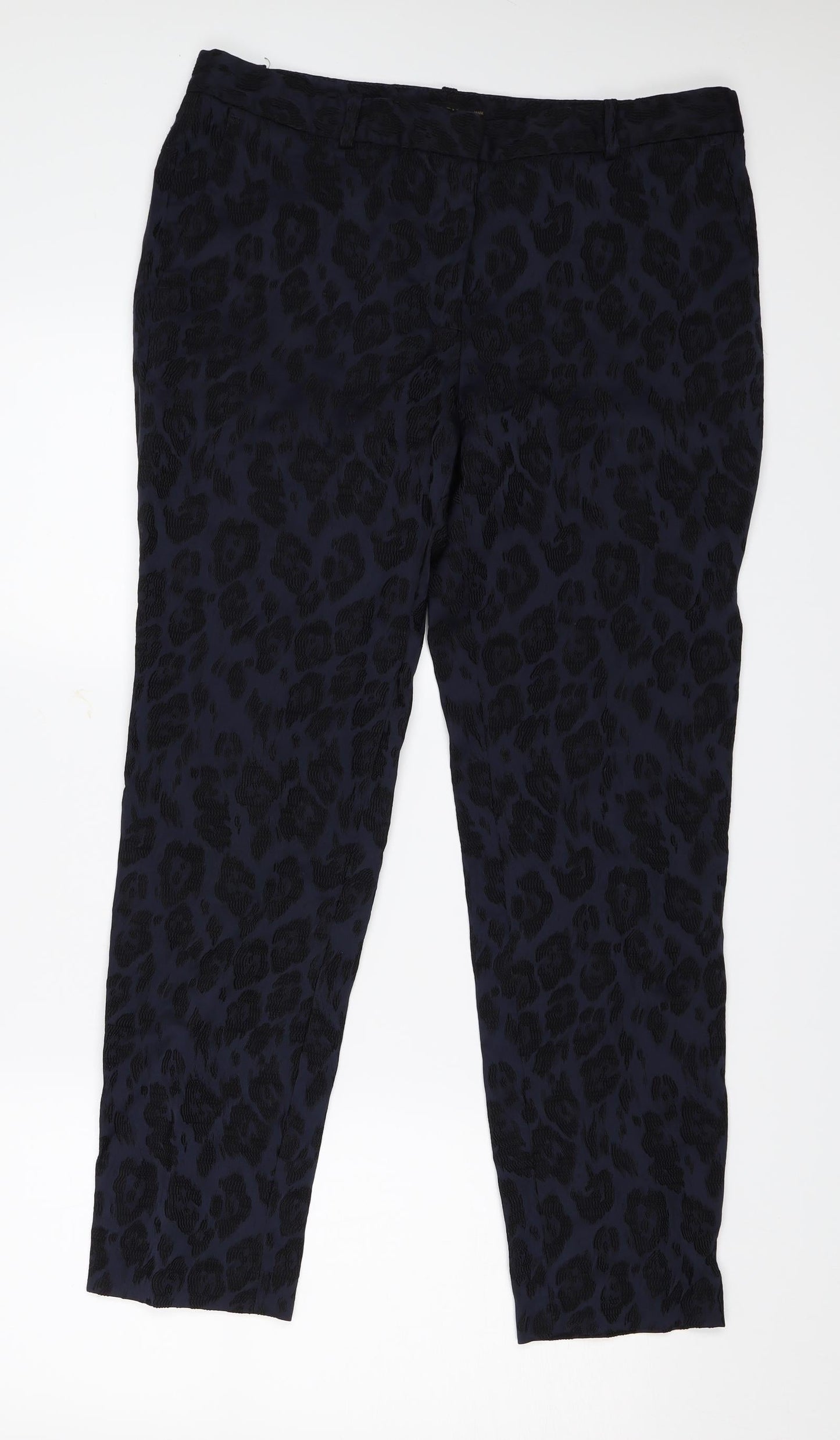 Womens UK Size M Zara Regular Fit  Blue Trousers