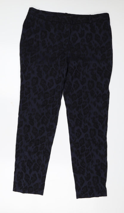 Womens UK Size M Zara Regular Fit  Blue Trousers
