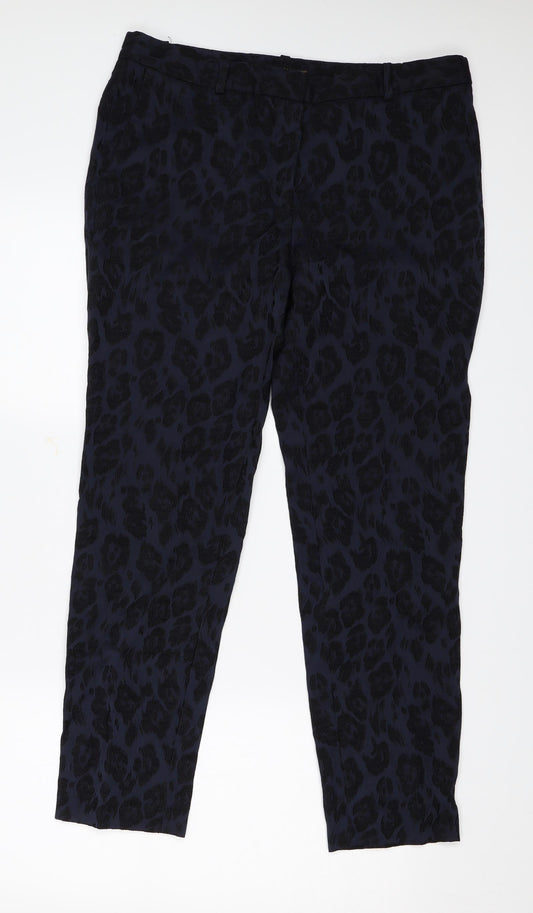 Womens UK Size M Zara Regular Fit  Blue Trousers