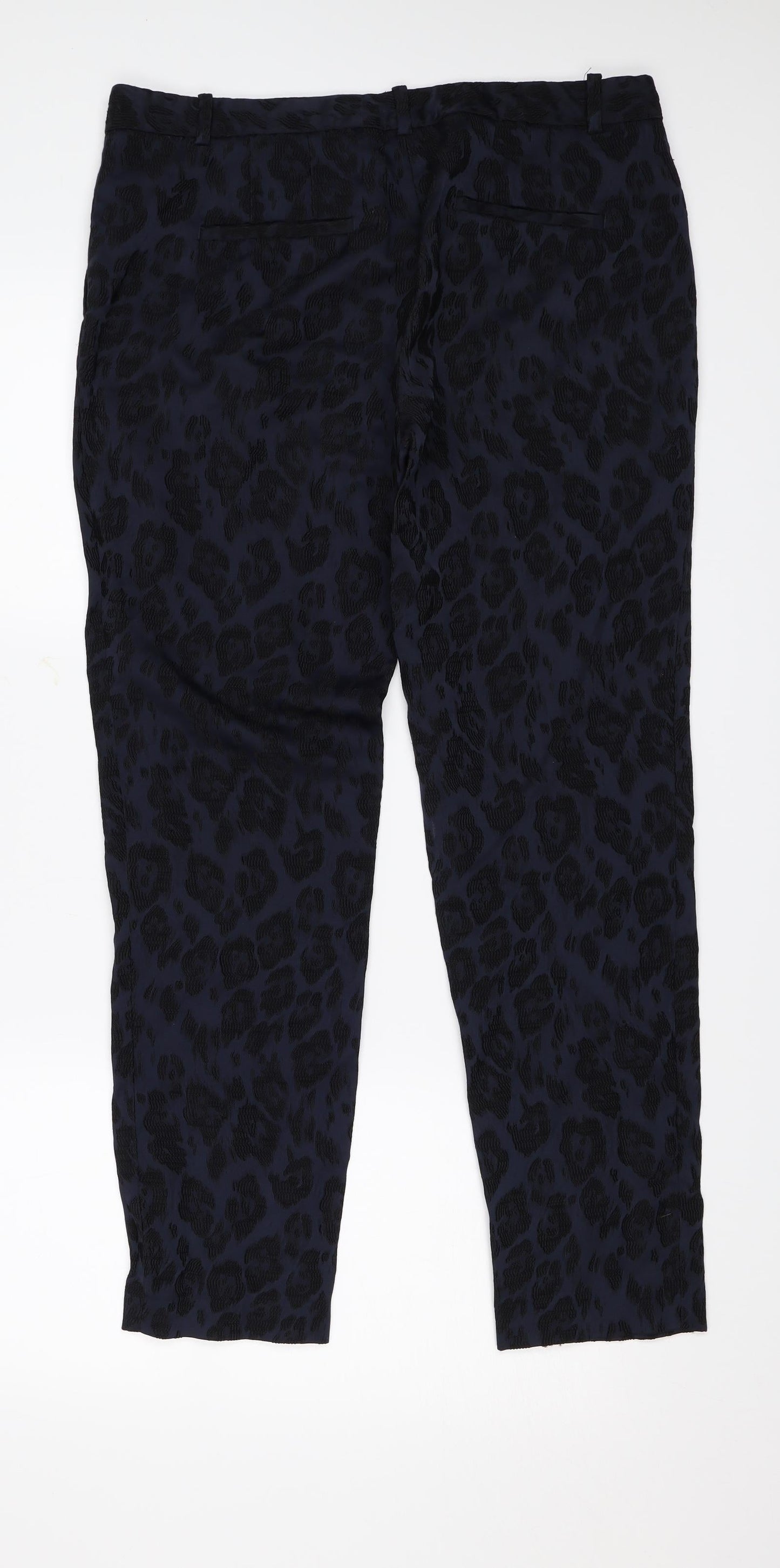 Womens UK Size M Zara Regular Fit  Blue Trousers