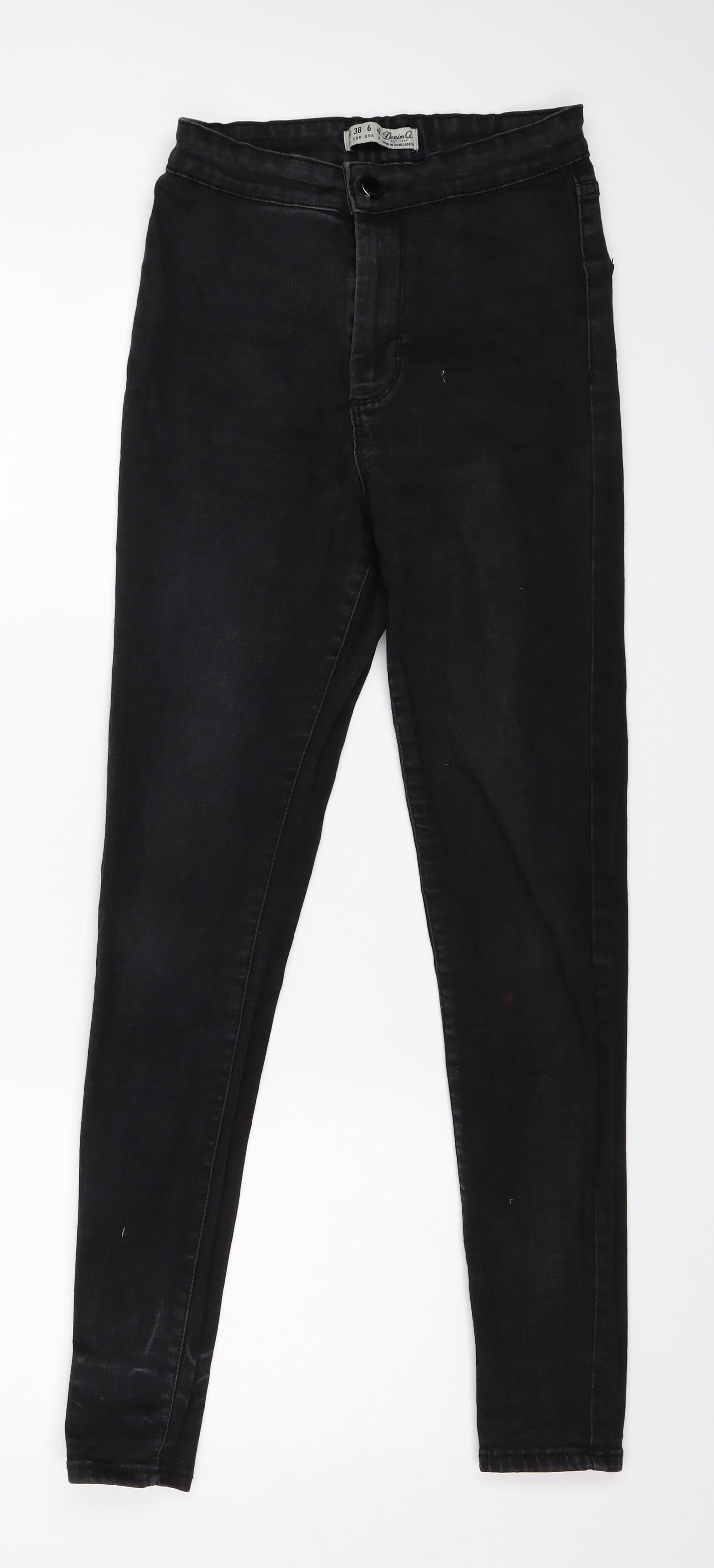 Denim & Co. Womens Black  Denim Skinny Jeans Size 10 L27 in