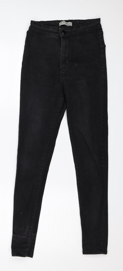 Denim & Co. Womens Black  Denim Skinny Jeans Size 10 L27 in