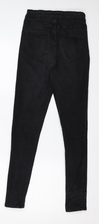 Denim & Co. Womens Black  Denim Skinny Jeans Size 10 L27 in