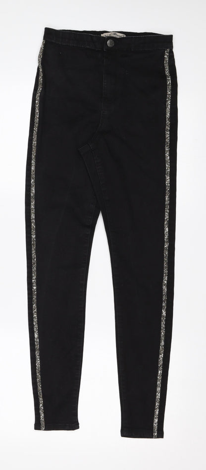 Denim & Co. Womens Black  Denim Skinny Jeans Size 6 L27 in