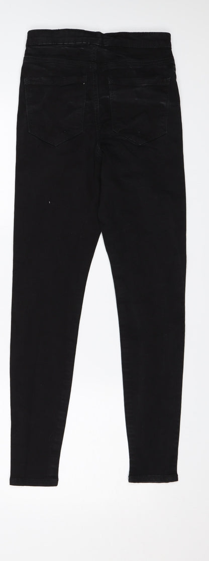 Denim & Co. Womens Black  Denim Skinny Jeans Size 6 L27 in