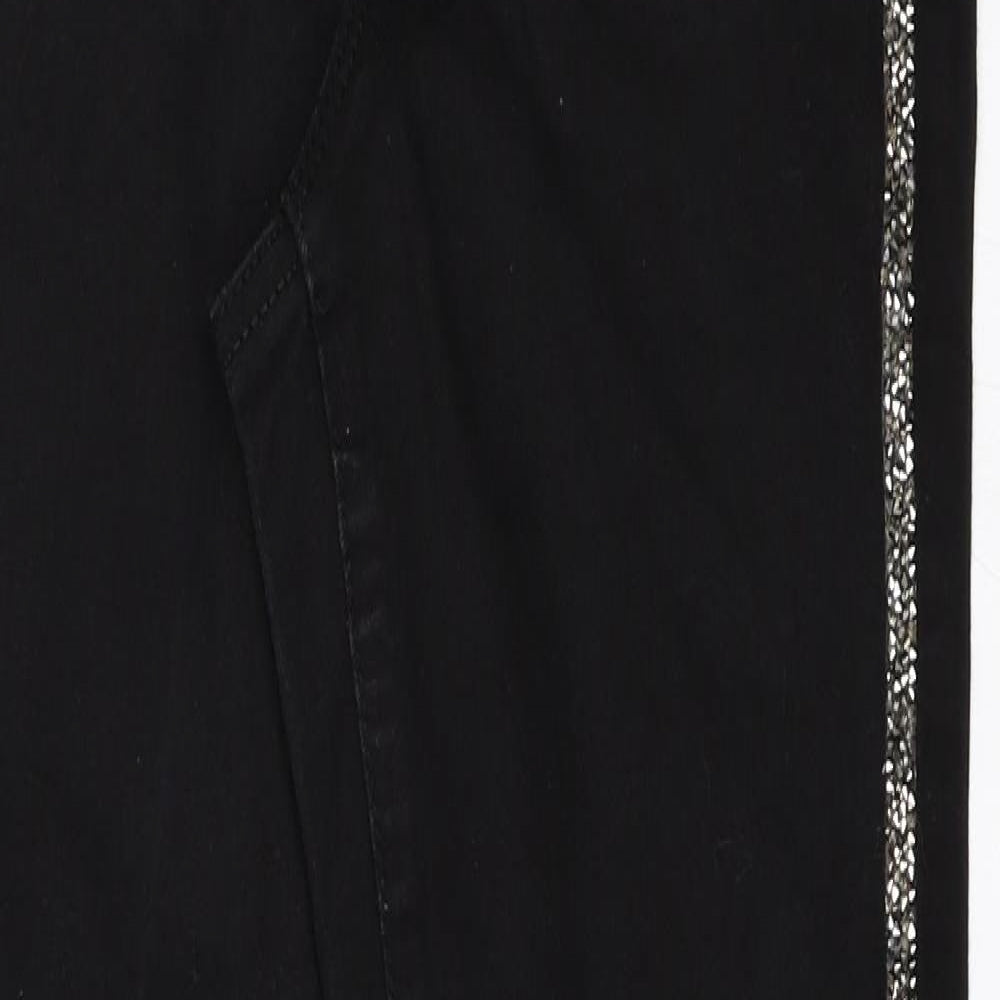 Denim & Co. Womens Black  Denim Skinny Jeans Size 6 L27 in