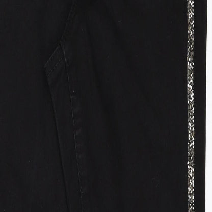 Denim & Co. Womens Black  Denim Skinny Jeans Size 6 L27 in