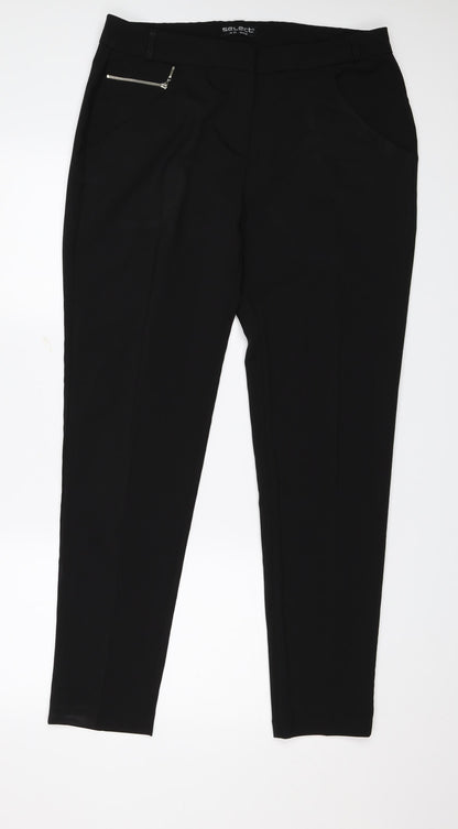 Select Womens Beige   Dress Pants Trousers Size 14 L31 in