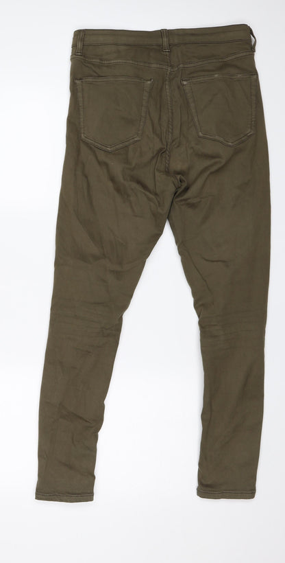 Topshop Womens Green   Skinny Jeans Size 30 L27 in