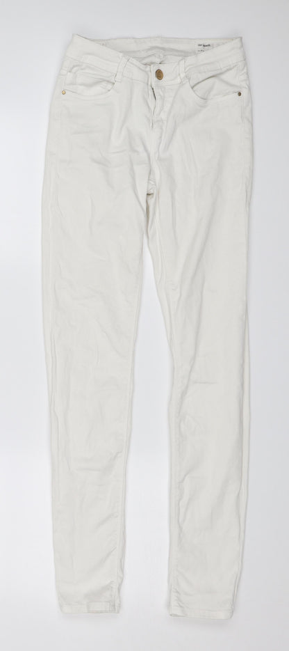 Zara Womens White   Skinny Jeans Size 8 L29 in