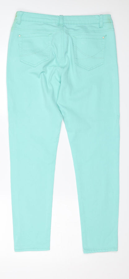 Originals Womens Green   Skinny Jeans Size 12 L27 in