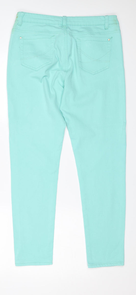 Originals Womens Green   Skinny Jeans Size 12 L27 in