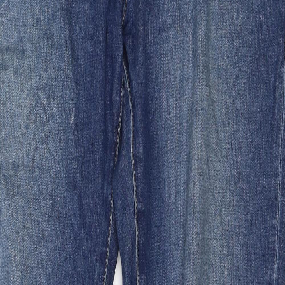Topshop Womens Blue  Denim Skinny Jeans Size 28 L27 in