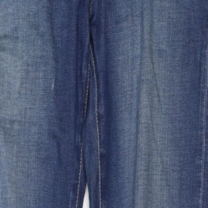 Topshop Womens Blue  Denim Skinny Jeans Size 28 L27 in