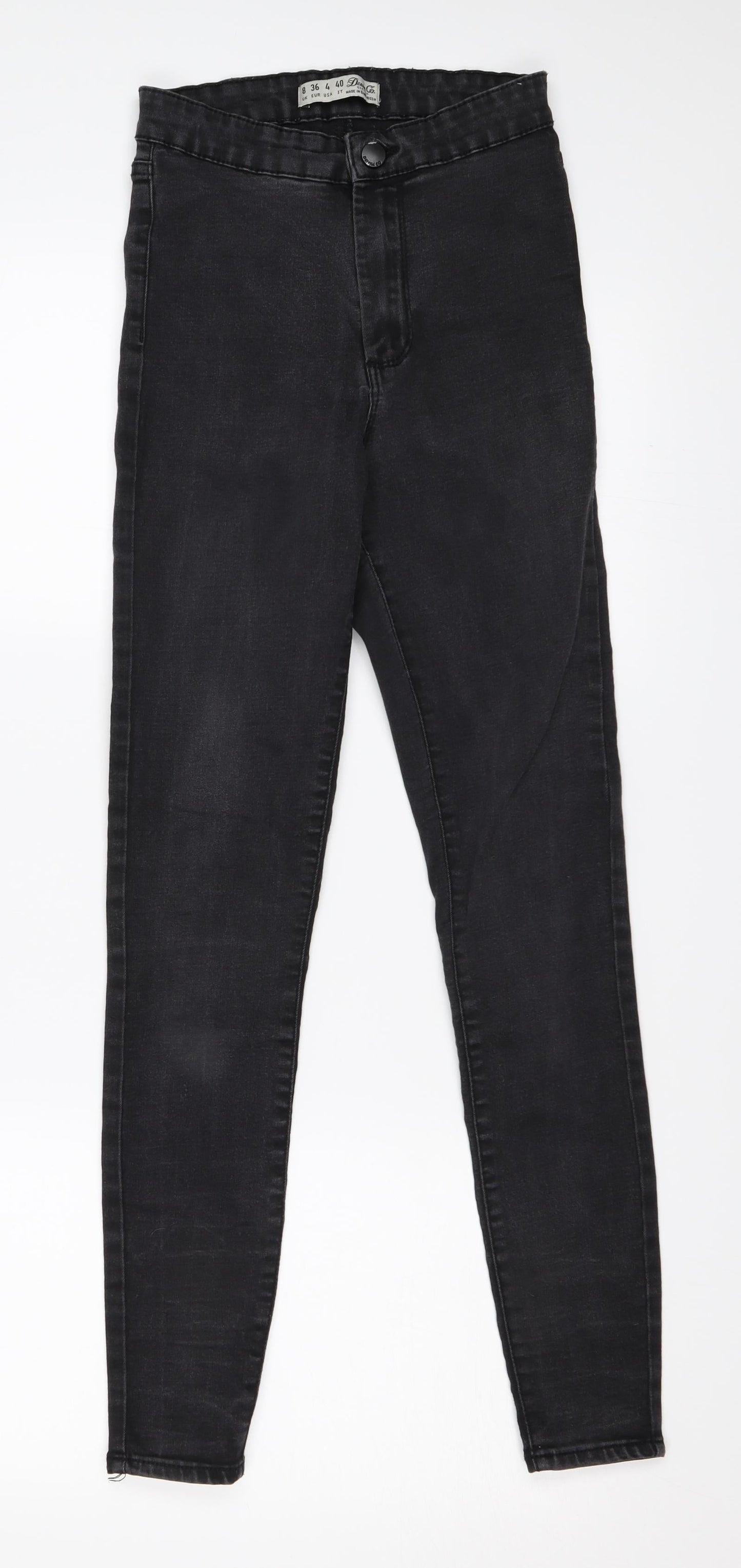 Denim & Co. Womens Black  Denim Skinny Jeans Size 8 L26 in