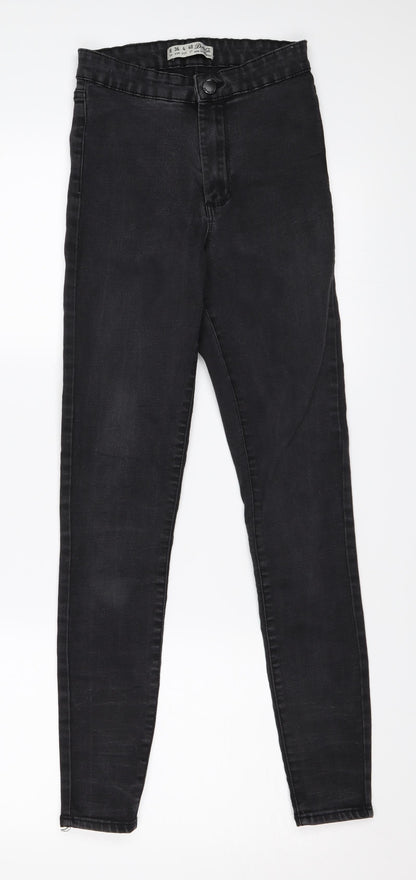 Denim & Co. Womens Black  Denim Skinny Jeans Size 8 L26 in