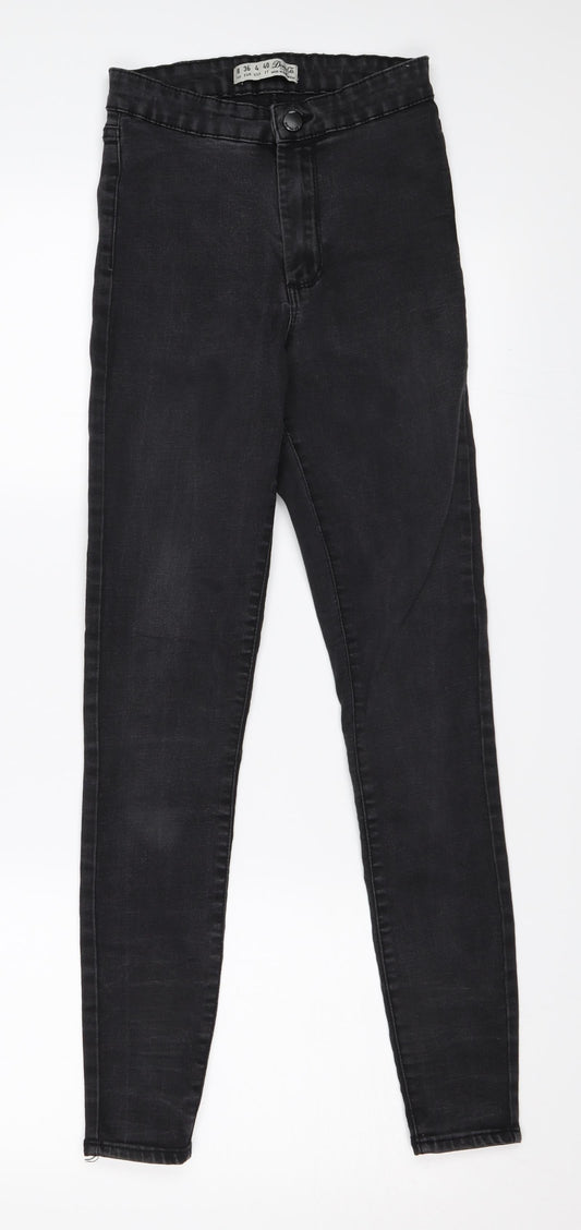 Denim & Co. Womens Black  Denim Skinny Jeans Size 8 L26 in