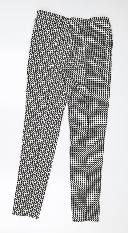Atmosphere Womens Black Argyle/Diamond  Trousers  Size 8 L28 in